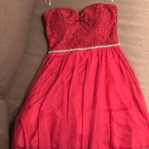 Maroon Speeckler Dress
